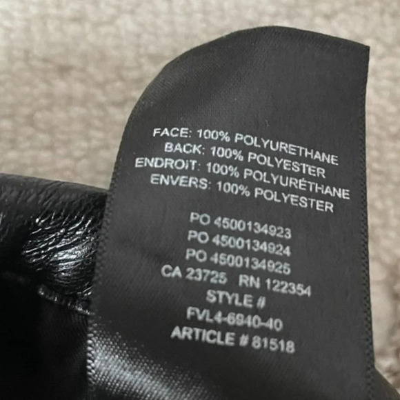 Aritzia Wilfred The Melina Pant High Waisted Vegan Leather Pants Black Size 12 - Picture 10 of 10